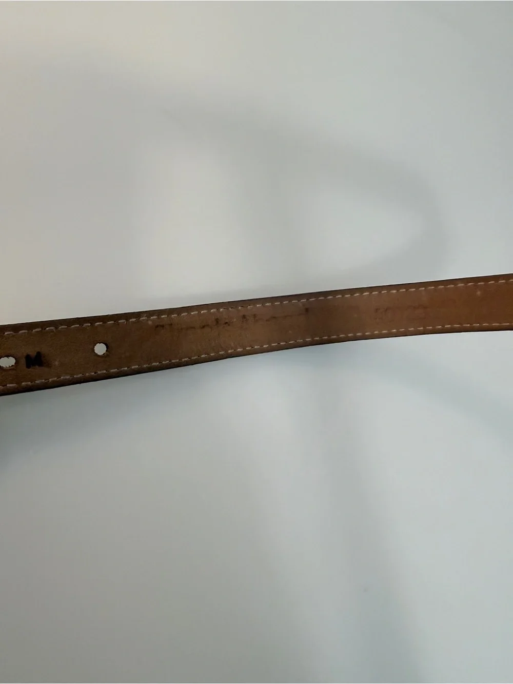 Streets Ahead Black Leather Belt Mixed Metal Buckle Size M Made in USA